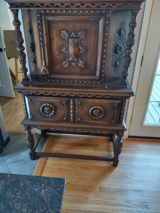 Jacobean Revival Style Cabinet - Will Deliver