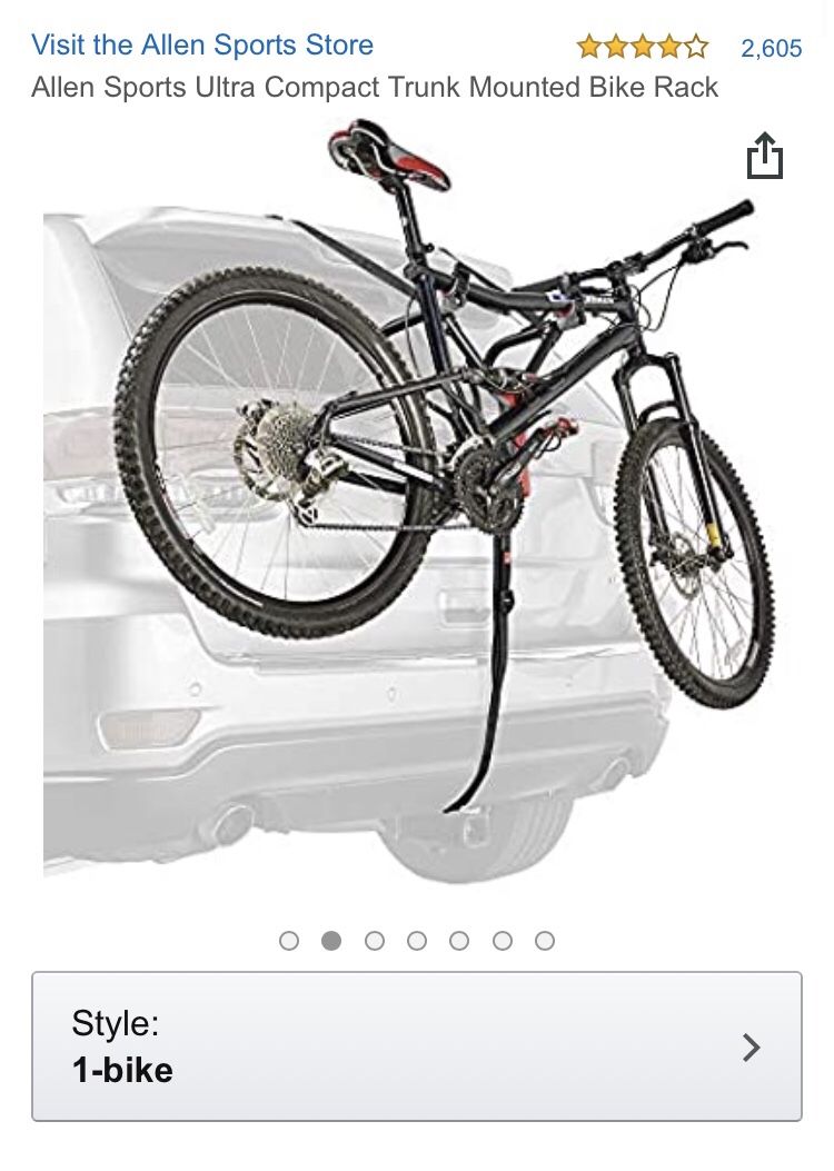 One Bike Compact Folding Carrier (Allen Sports MT-1)