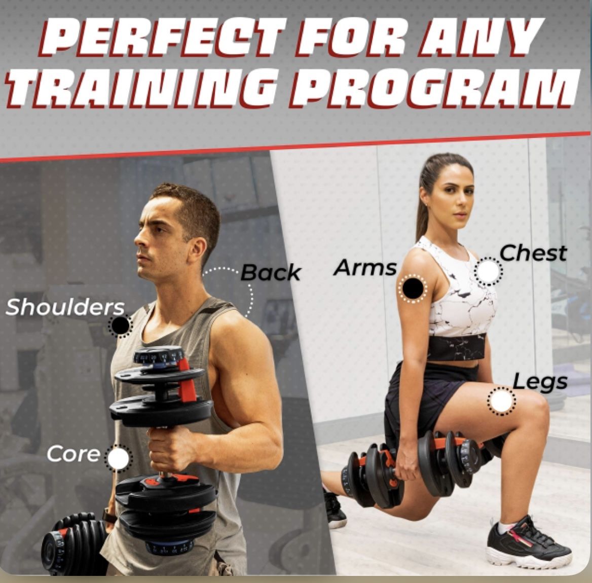 DREAM VYBZ (Single Adjustable Dumbbell 5 to 52.5 lbs |Weights |Barbell |Exercise & Fitness Dumbbells |Weight Bench |Workout Equipment |dumbellsweights