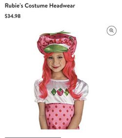 Girl’s Deluxe Strawberry Shortcake Halloween Costume Size S/M 5-8 Thumbnail