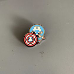 Captain America Kawaii Pin from Marvel Mystery Disney Pin Pack Thumbnail