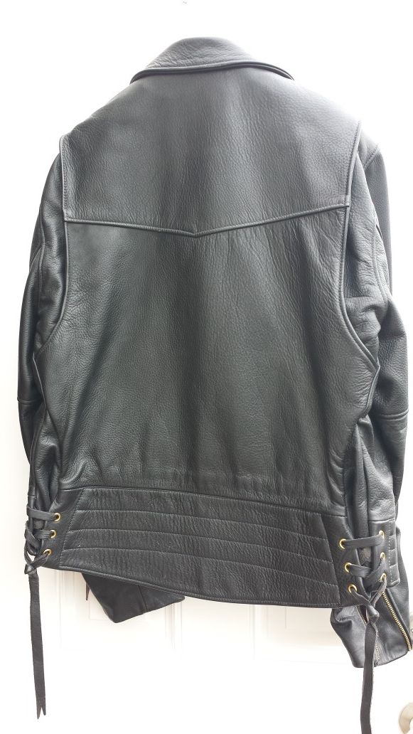LEATHER RIDING JACKET MEN'S X-L