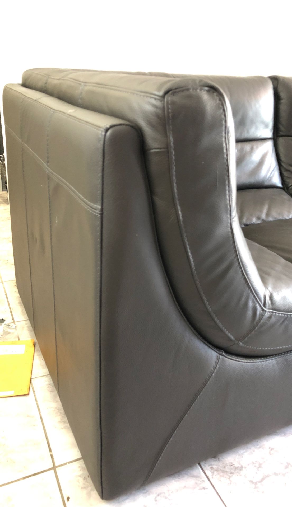 Sofa sectional z gallery grey gray leather