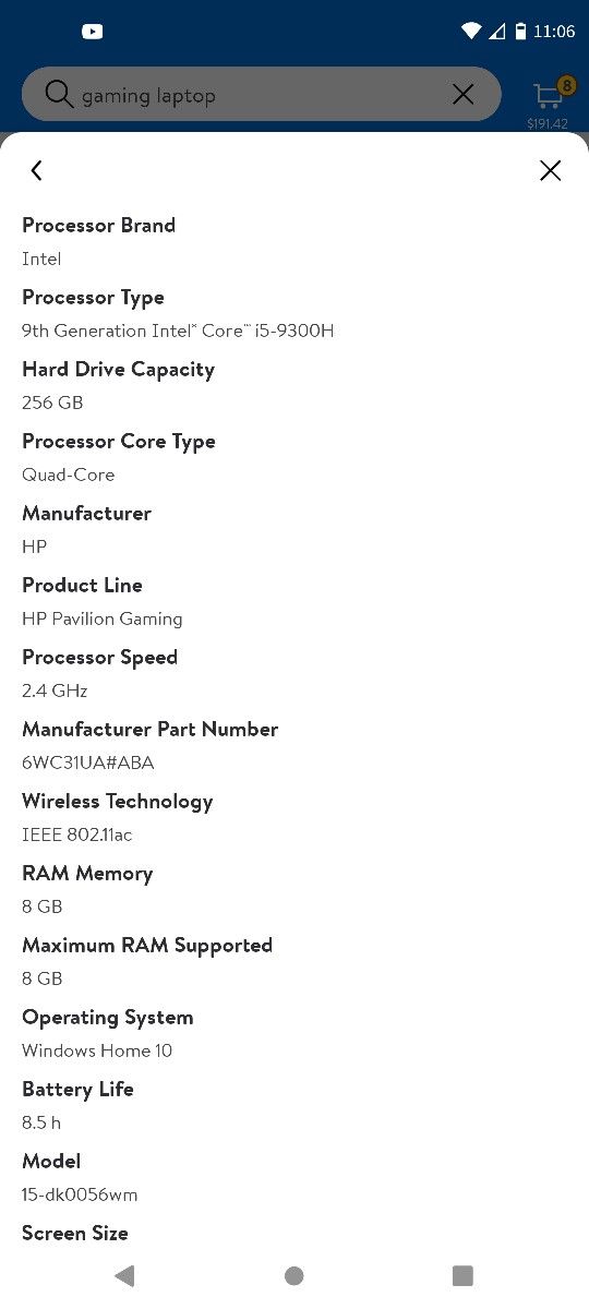 Hp Gaming Laptop