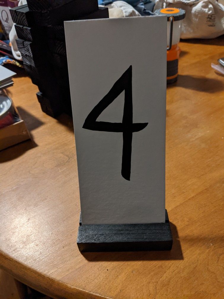 Table Numbers And Holders