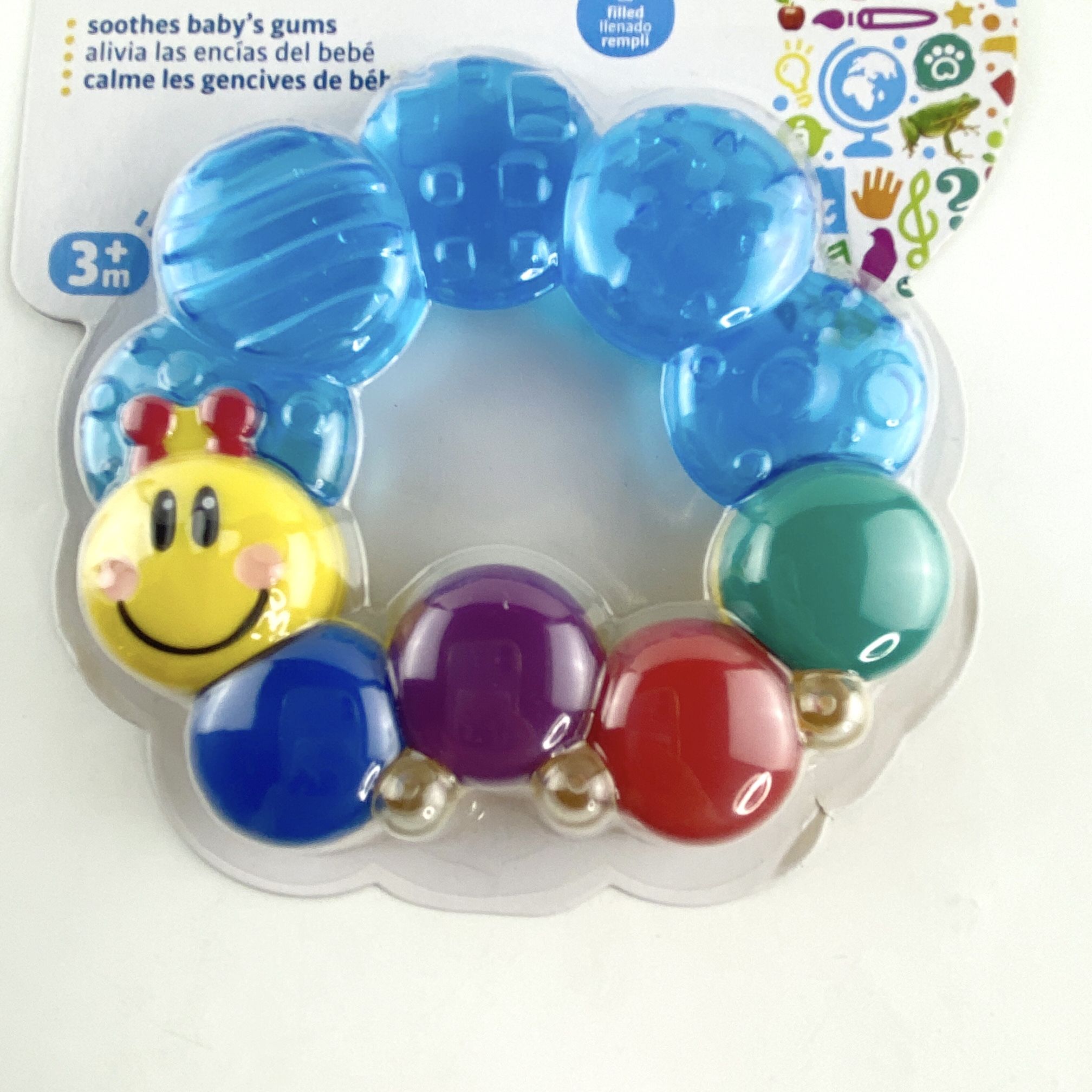 Baby Einstein Colorful Teether-Pillar Rattle Cool Refrigerated Teething Toy NEW