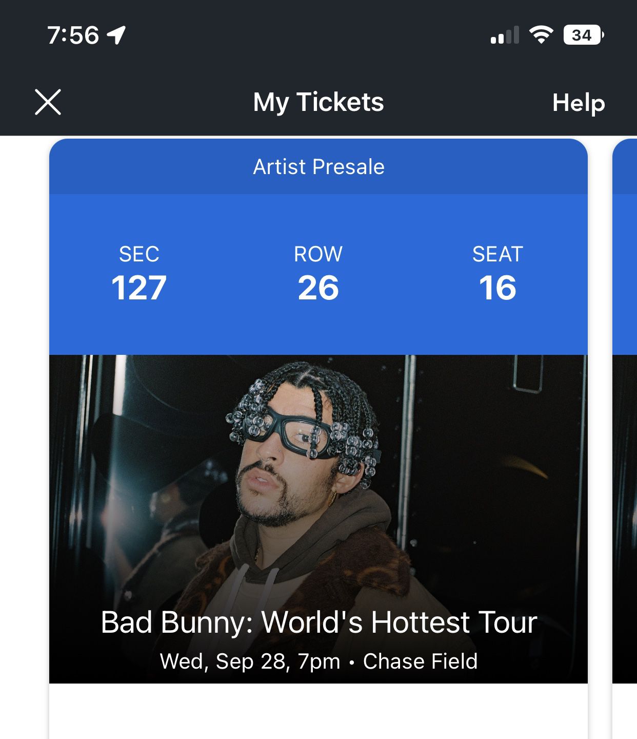 2 Bad Bunny Concert Tickets Phoenix