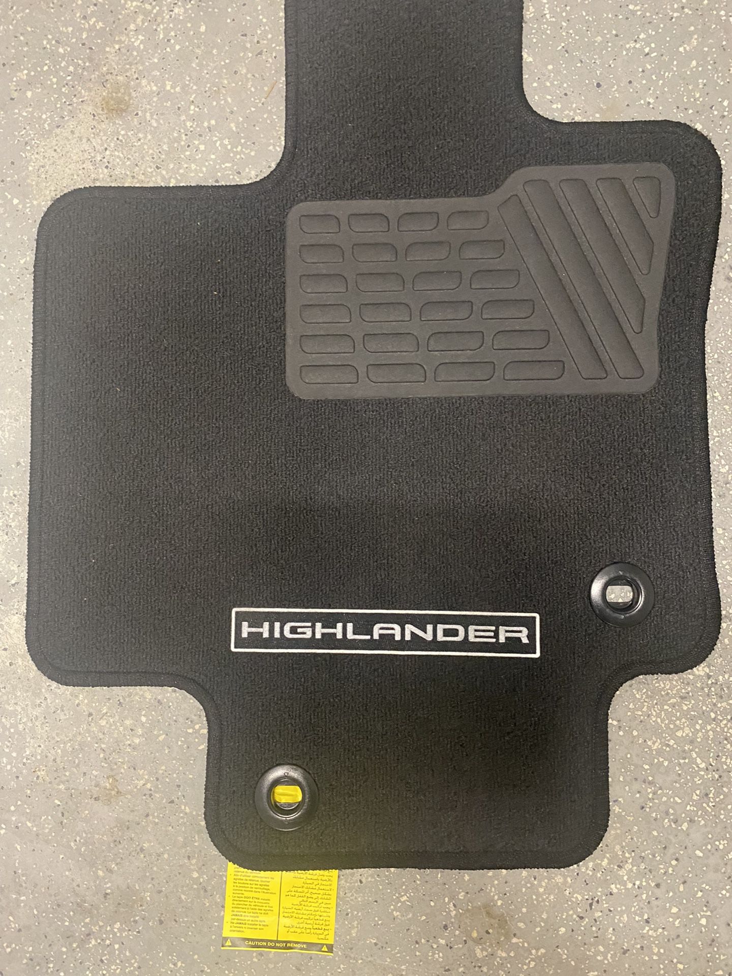 2021 Toyota Highlander Carpeted Floor Mats