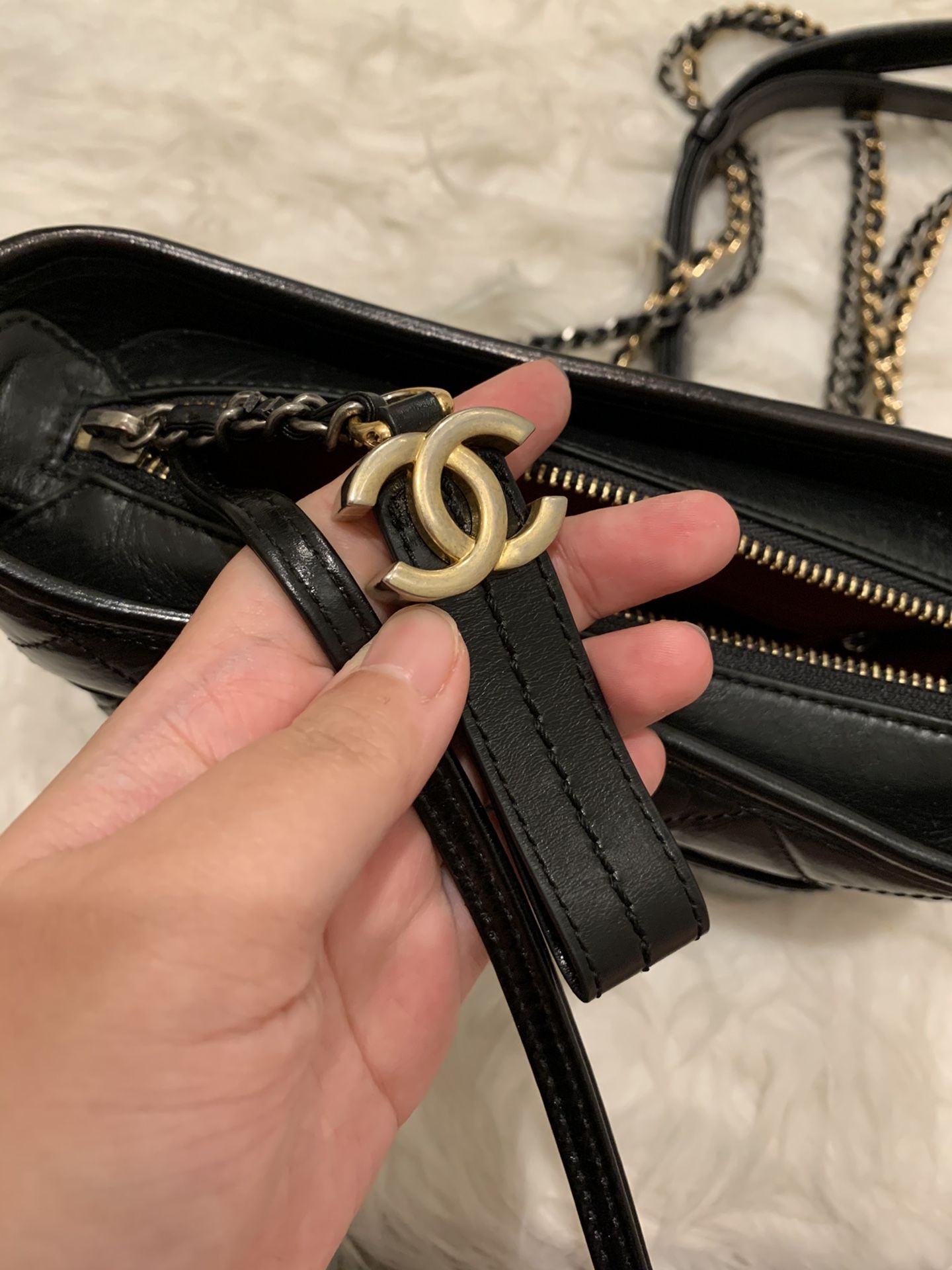 Authentic Chanel Gabrielle Hebo Black Bag,