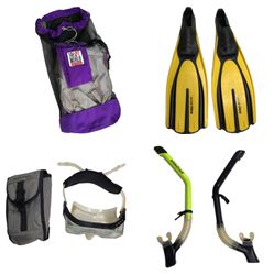 SILENT WORLD Oversized Mesh Scuba Diving Backpack, Holds Snorkeling Mask, Fins, Snorkel(s) Thumbnail