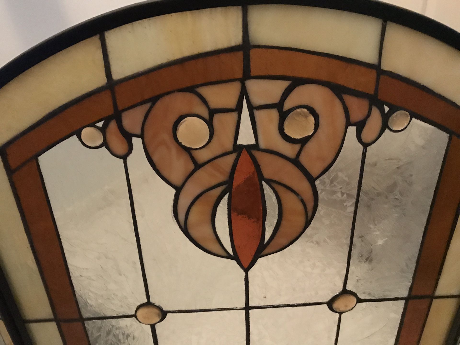 Beautiful Stained Glass Fireplace Screen