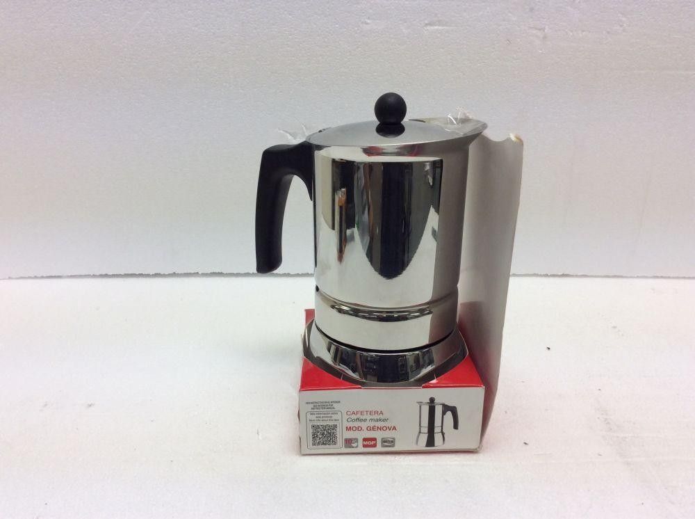 MAGEFESA Genova Coffee Maker is made of 18/10 Stainless Steel, Chrome 10 Cups