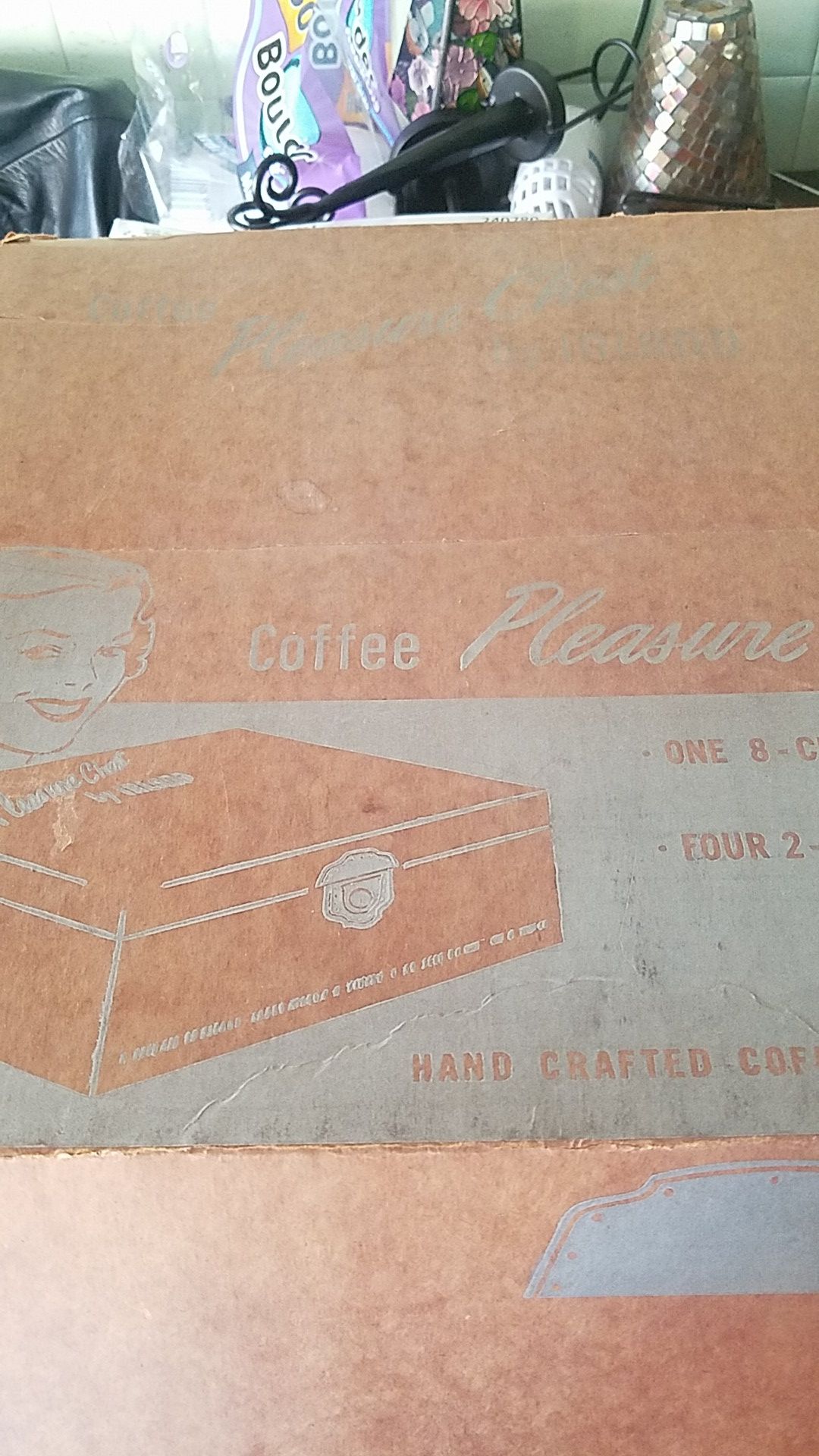 Antique vacuum coffee pot and carafettes