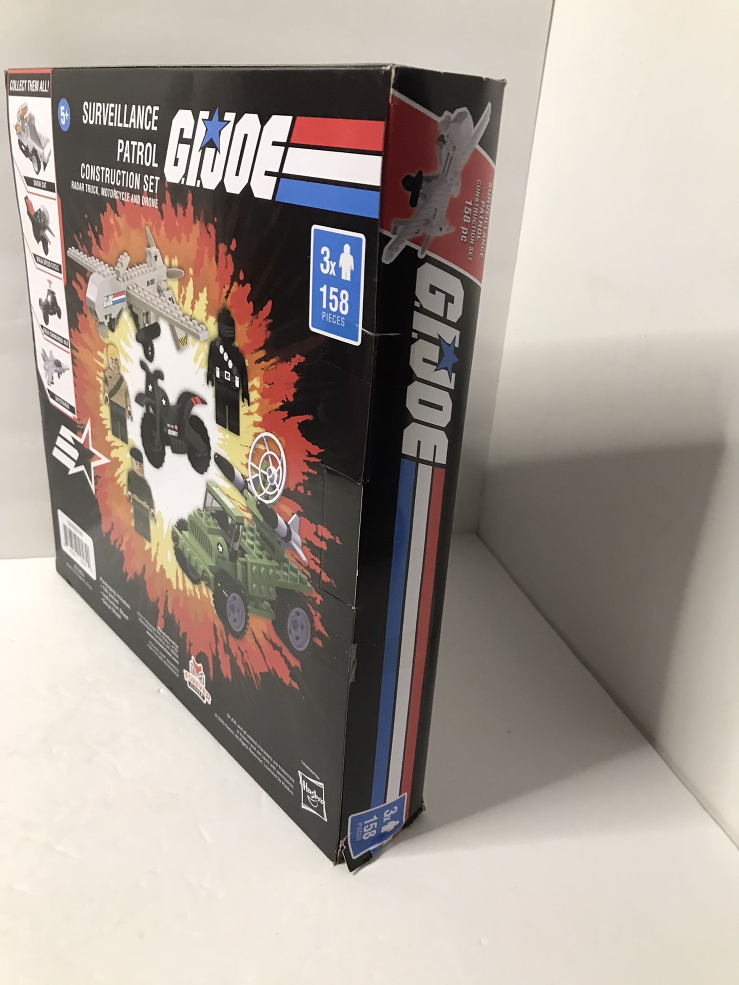 G.I.JOE SURVEILLANCE PATROL CONSTRUCTION BUILDING SET • 158 PIECES CONSTRUCTION SET 3X MAN 5+