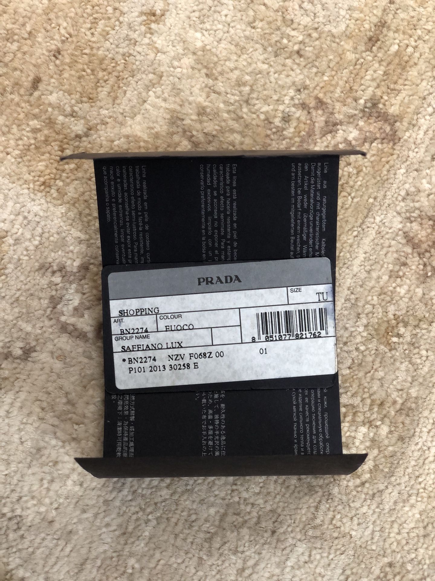 Medium Saffiano Leather Prada Galleria Bag