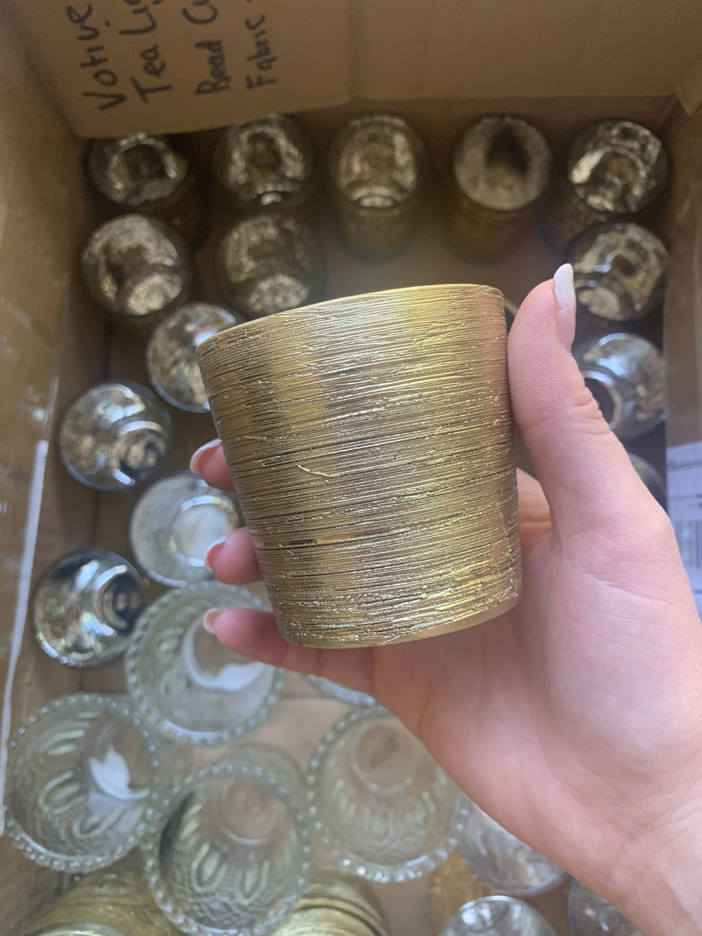 Box of Votive/ Tea light holders