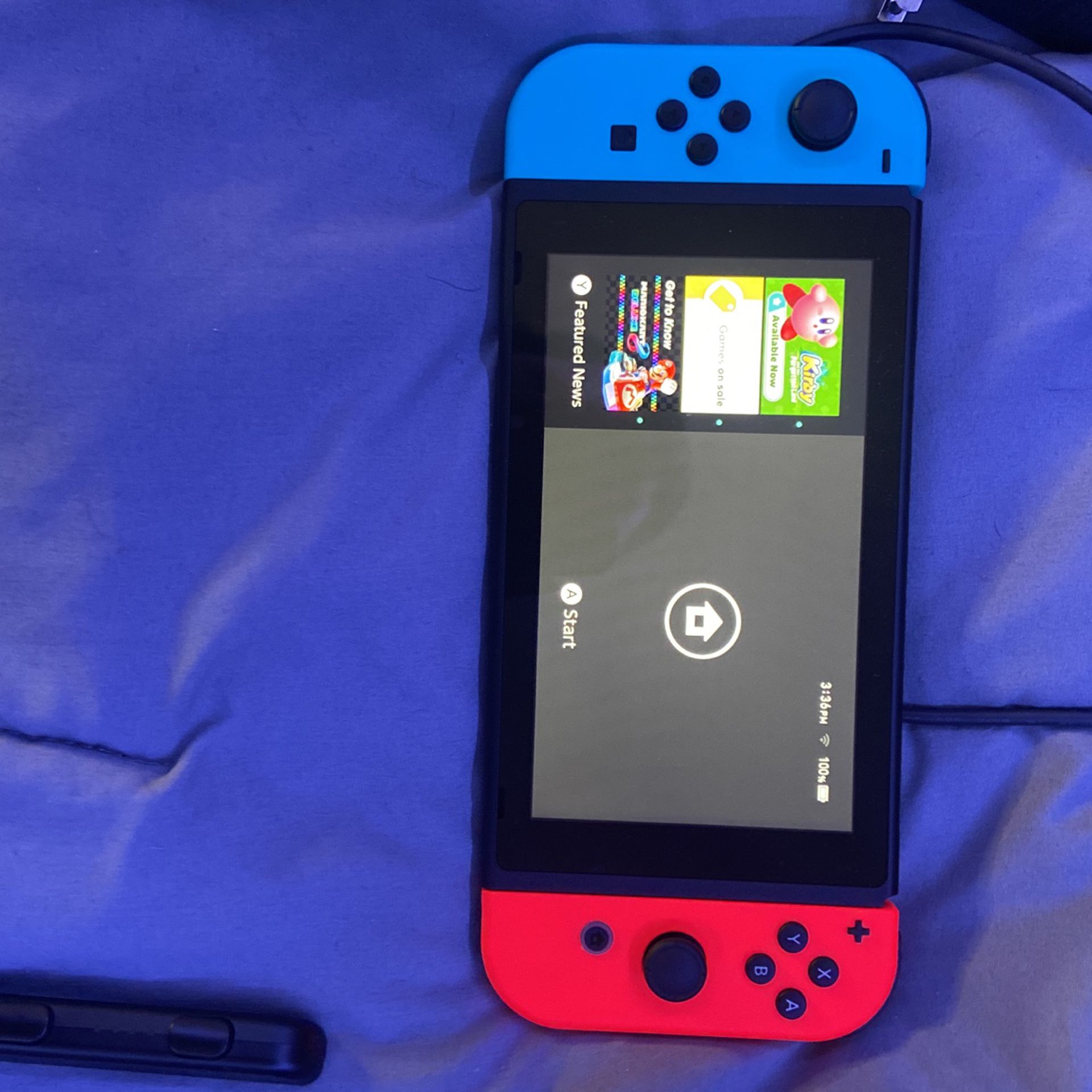 nintendo switch!!! brand new just bought it last month i just never play it!!  comes with 3 games Skyrim , luigi’s mansion, and ninjaco video game