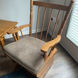 Rocking Chair And Two Side Tables Thumbnail