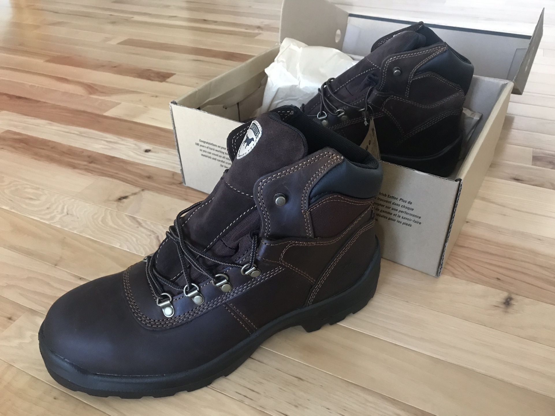 Red Wing Boots(Leather), Irish Setter . Steel Toe Safety Boots !! Size 12 , Brand New in Box !!!!