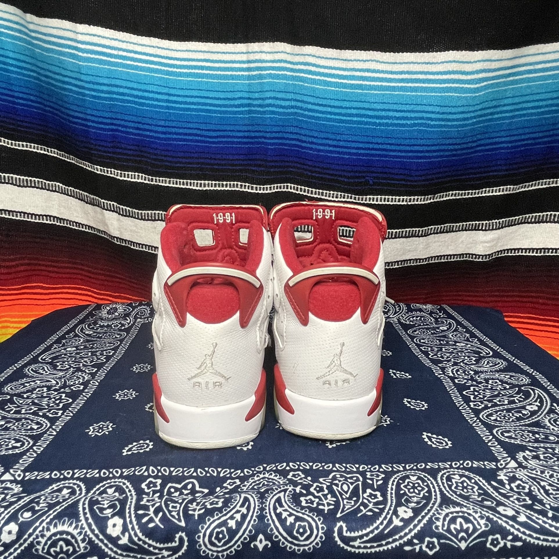 Jordan Retro 6 Alternate Hare SZ 3.5 Kids Shoes 384665-113