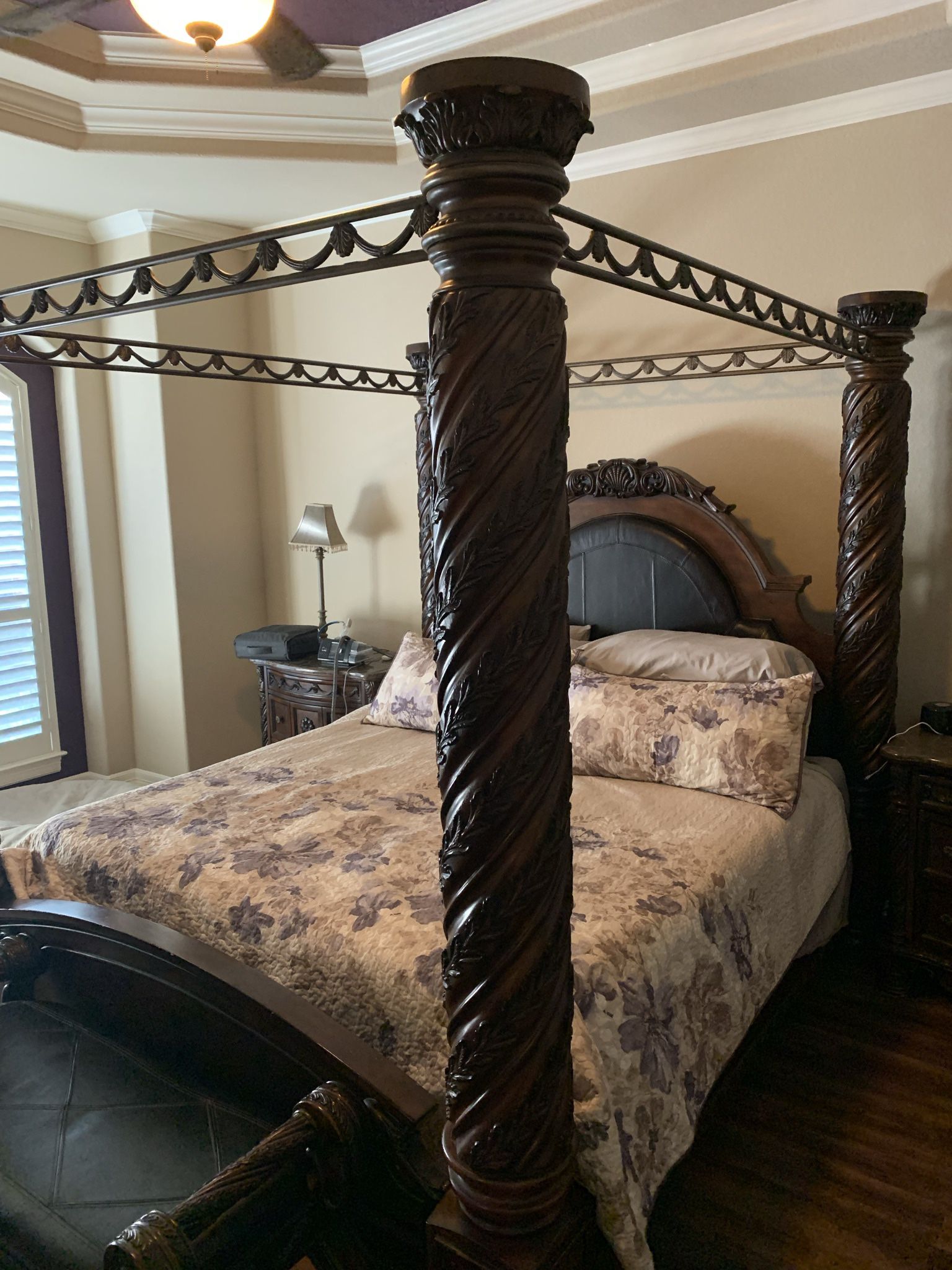North shore Canopy Bed & Armoire 