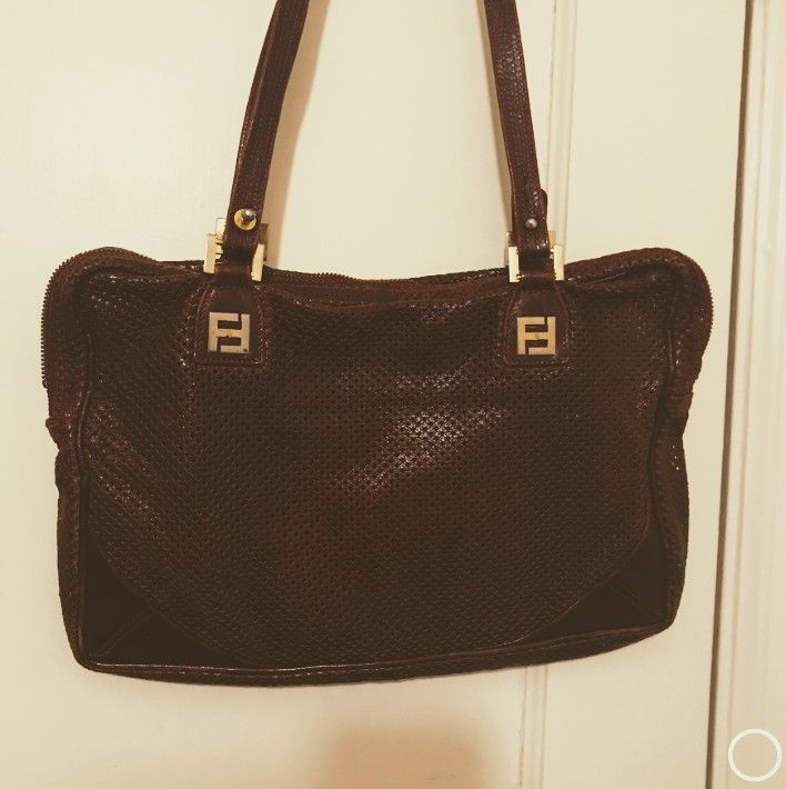 FENDI Italy Fine Leather Purse Bag