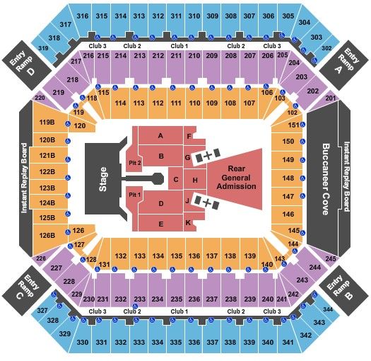 Rolling Stones - 2 Tickets, Section 244