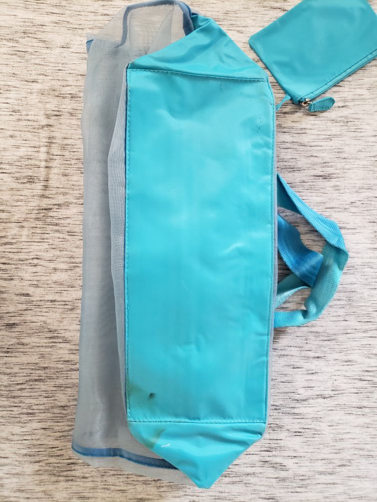 Sheer Blue Beach Tote Bag Extra Large