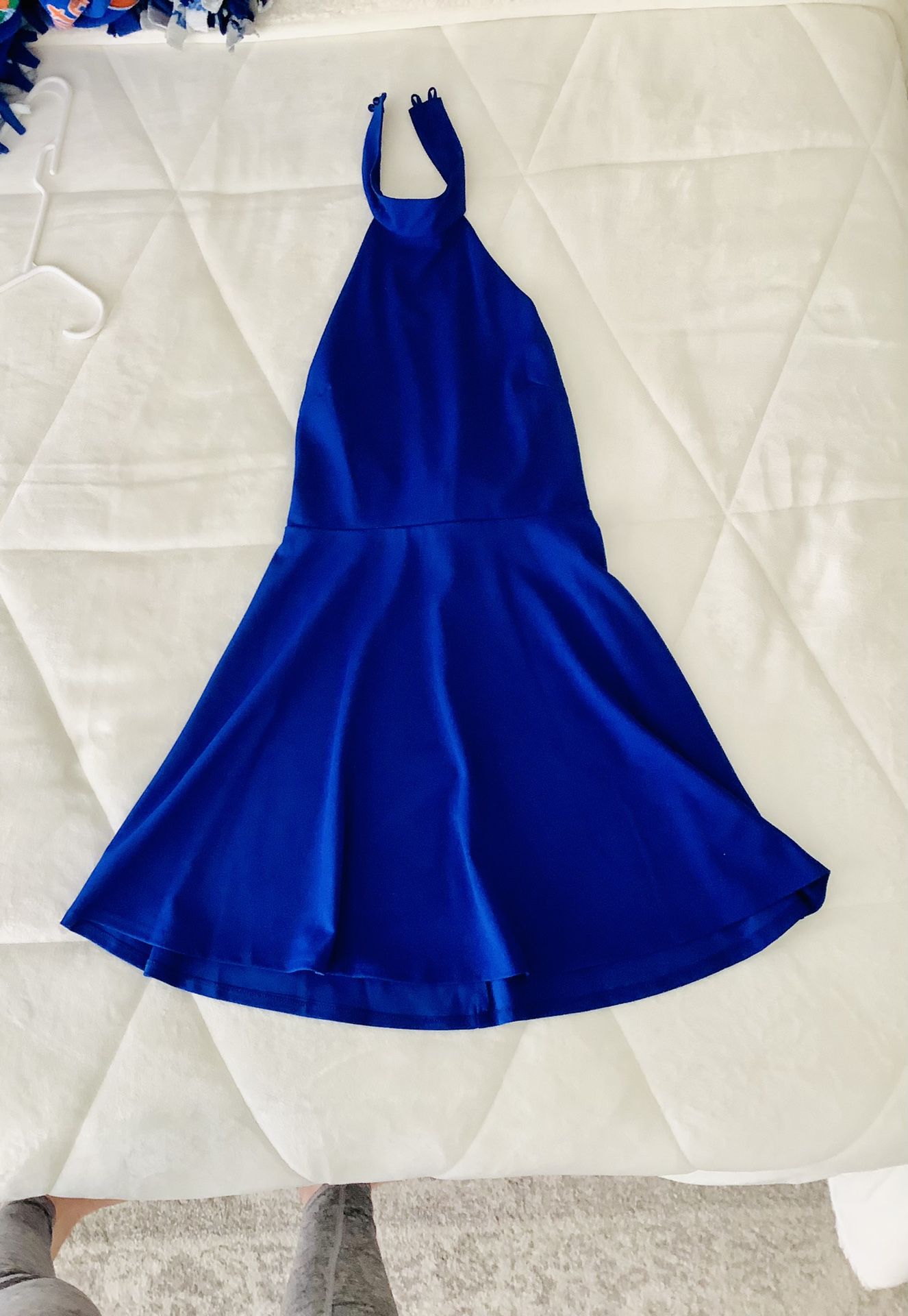 Macy’s Royal Blue Halter Party Dress