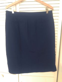 Navy Pencil Skirt Size 12 New Thumbnail