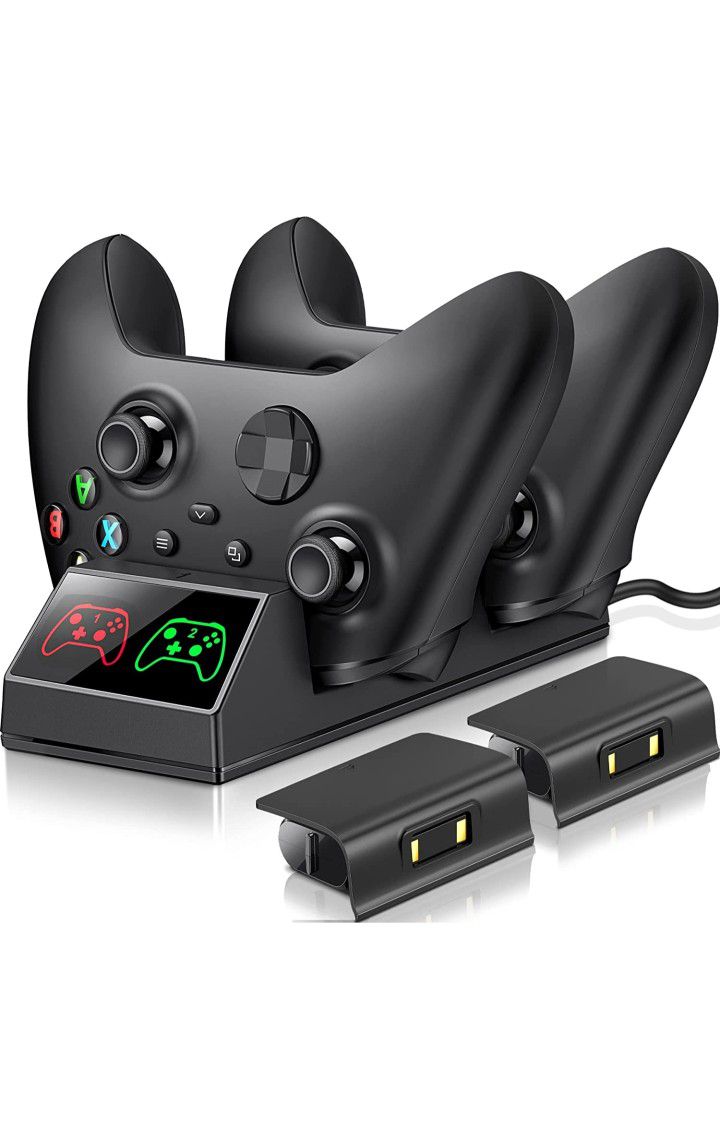 Controller Charger for Xbox one, ( J) Controller Charging Station Compatible with Xbox Series X|S/One/One X/One S/One Elite,Dual Charging Dock 2 x 120