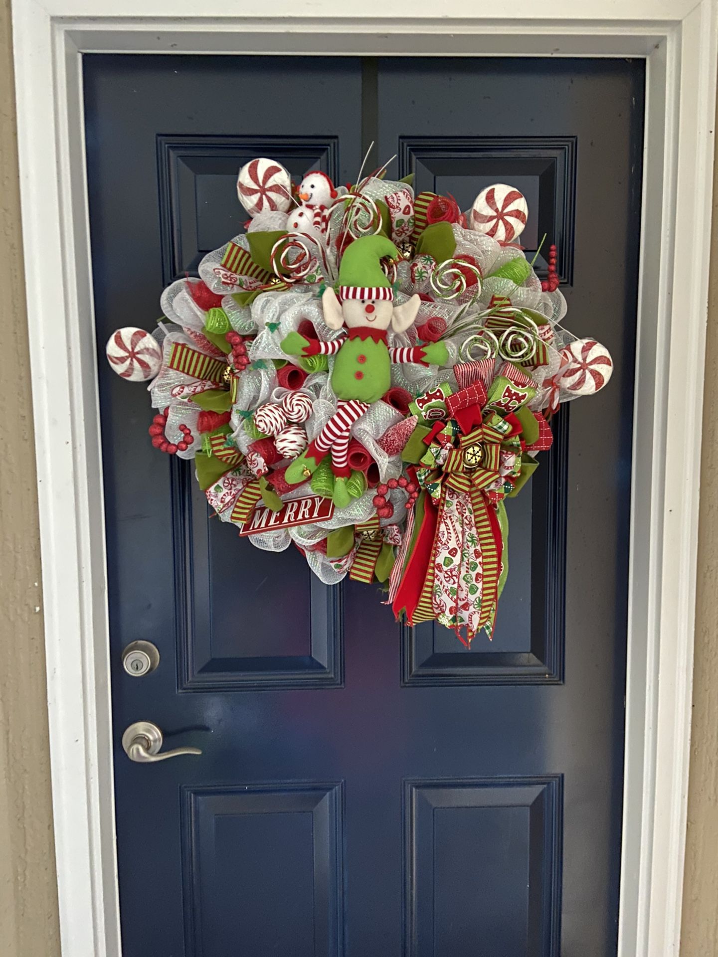Christmas decoration wreath Elf