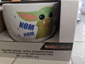 Mandalorian Ramen Bowl  w/ Chopsticks Thumbnail