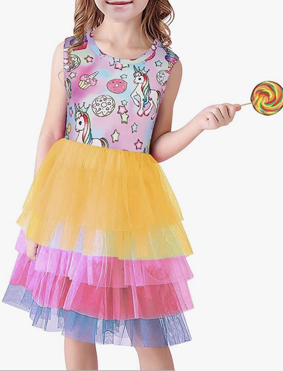 Unicorn Tutu Dress 5-6 Yrs (Brand New)