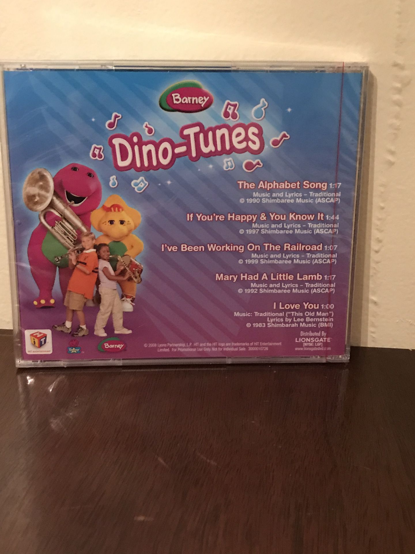Barney Dino Tunes Cd
