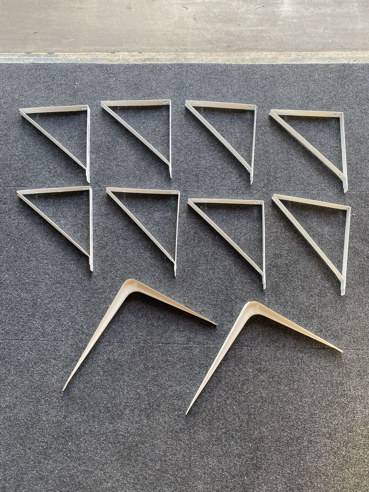 10 shelf brackets white