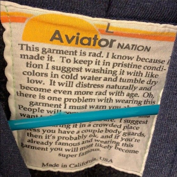 Aviator Nation Graphic Pullover Hoodie women Size: US L