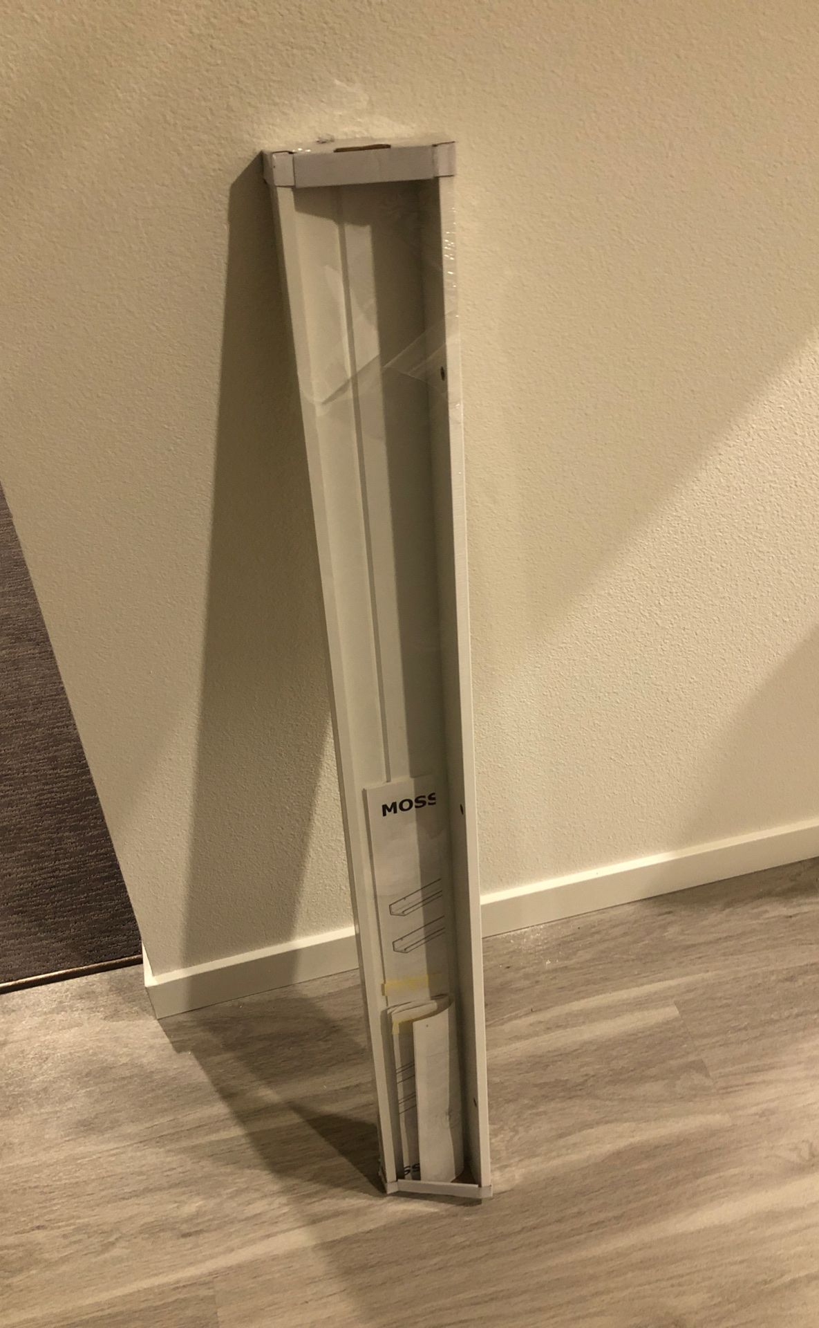 2 White Floating/ Hanging Shelves