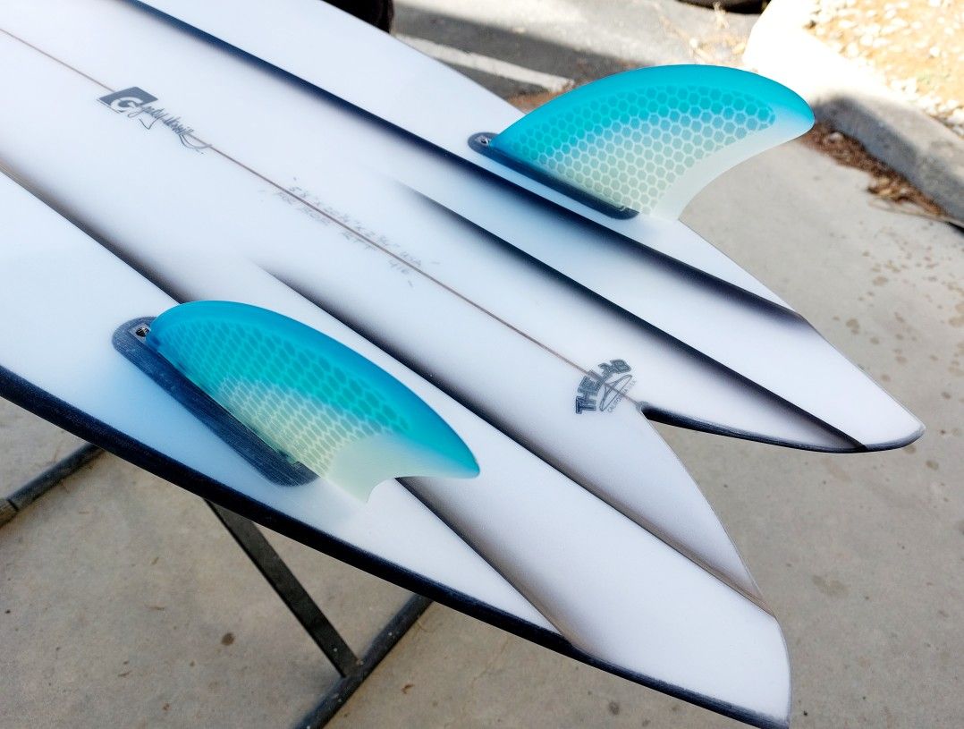 TERRAMAR SURFCO FUTURE/FCS2 BASEK2 GLASS FLEX TWIN SURFBOARD FINS