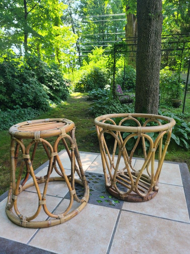 Bamboo BOHEMIAN Cane RATTAN (Mid Century)