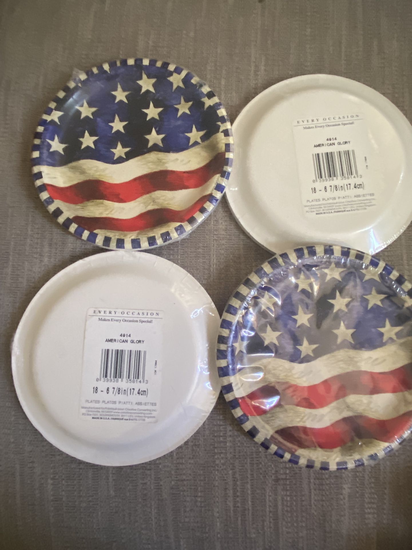 Brand New Lot Of 4th Of July Plates And Napkins