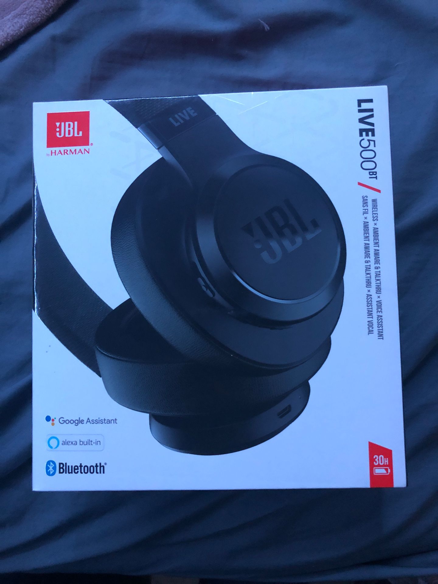 JBL Live500 bluetooth wireless headphones