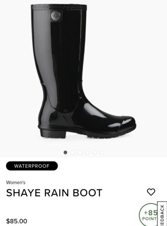 UGG Shaye Waterproof  Rain Boots 