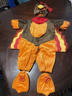 Infant Turkey Costume For Thanksgiving Or Halloween Thumbnail
