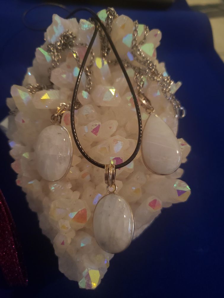 Rainbow Moonstone necklace