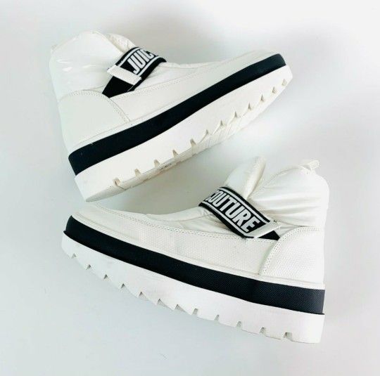 Juicy Couture Women white & Black Boots