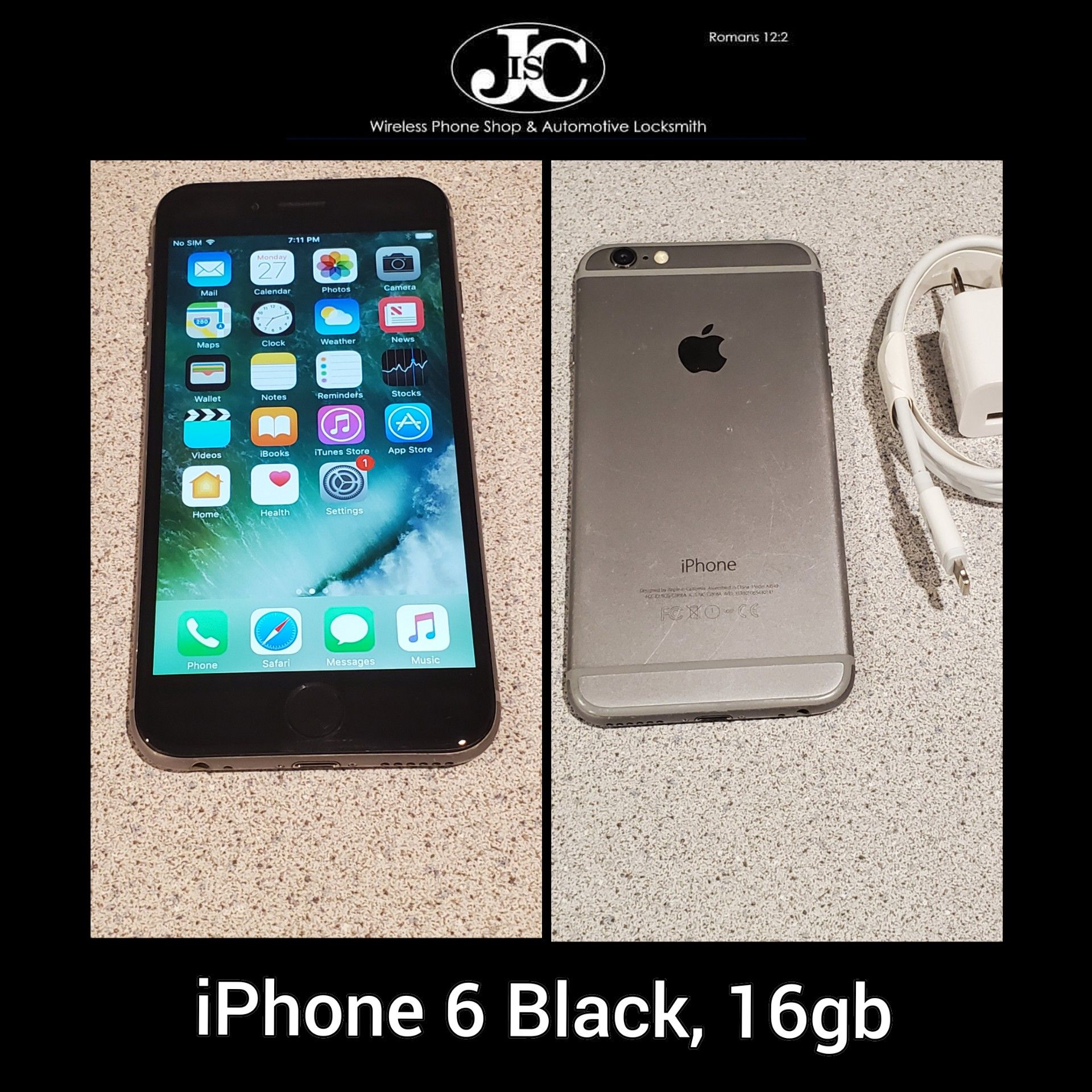 Telegraaf Voorspeller Incarijk iPhone 6 Black, 16gb!Unlocked For Any Carrier! PRICE IS FIRM! for Sale in  LOS RNCHS ABQ, NM - OfferUp