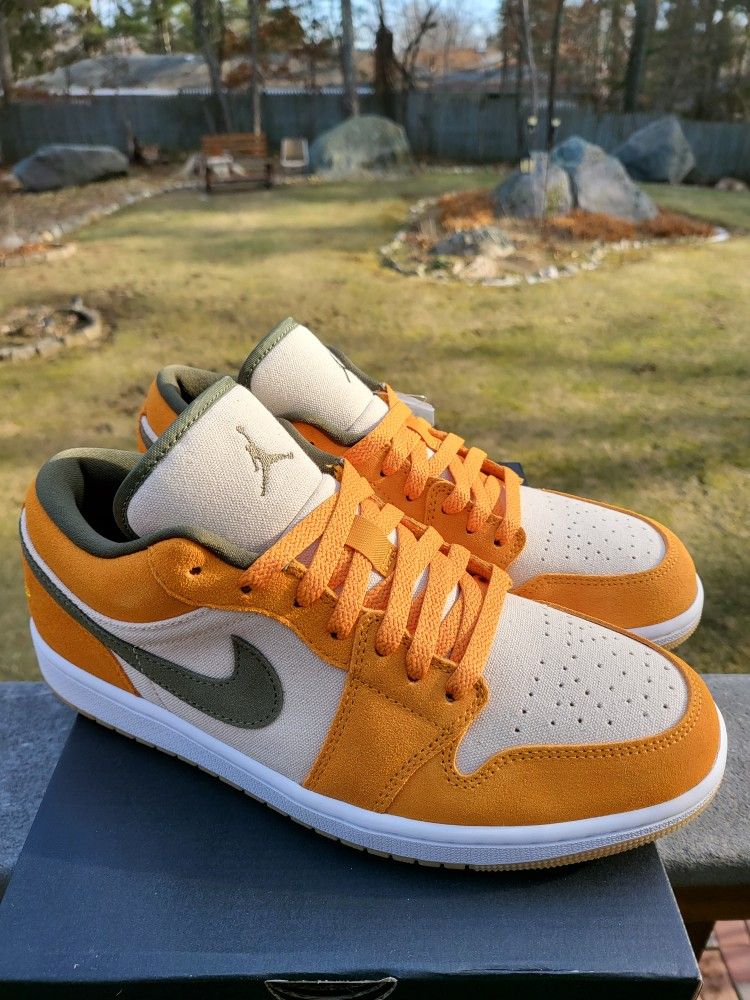 JORDAN 1 LOW ORANGE OLIVE DS