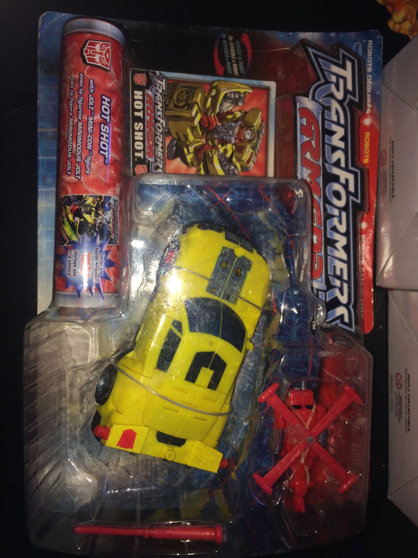 Transformers armada hot shot vehicle to robot robots in disguise