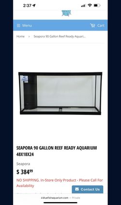 90 Gallon Reef Ready Fish Tank Thumbnail